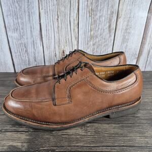 Allen Edmonds Stockbridge Men's Sz 8.5 EEE Brown Split Toe Derby Dress Shoes GUC